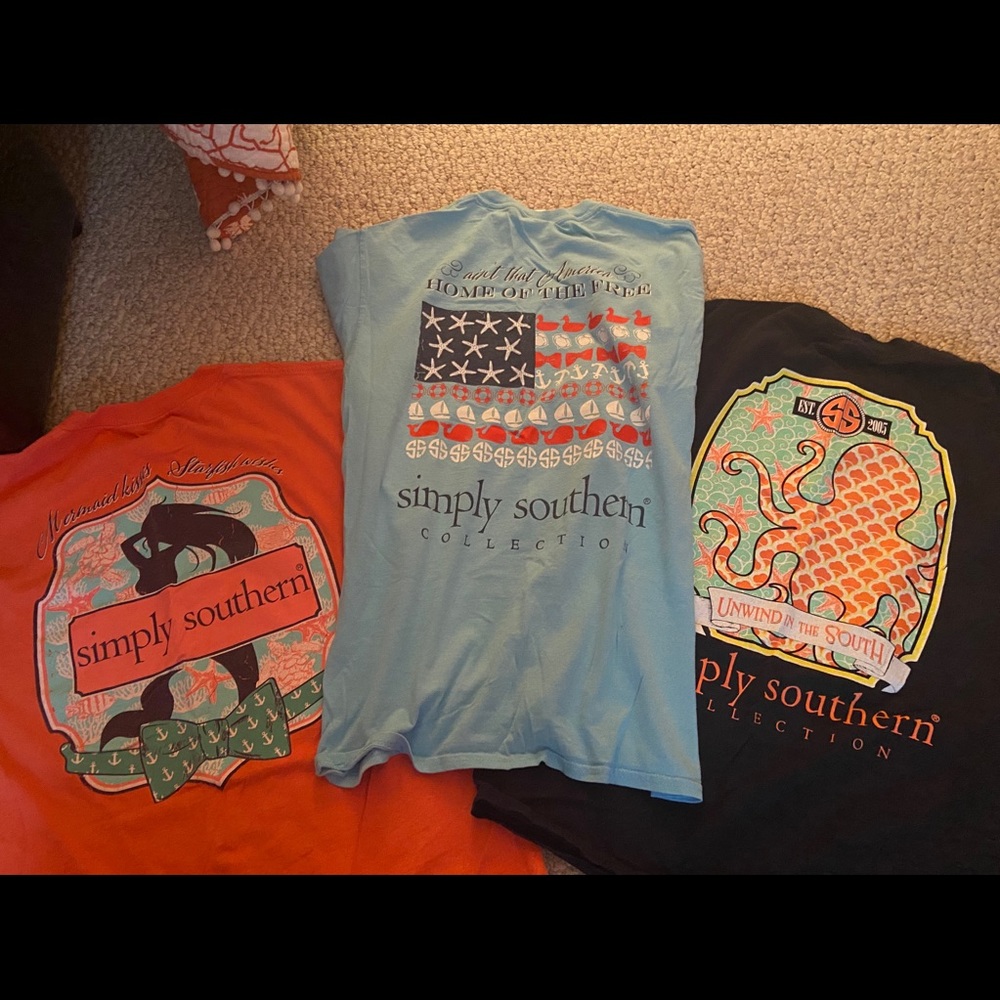 3 simply southern T-shirts’ all size medium